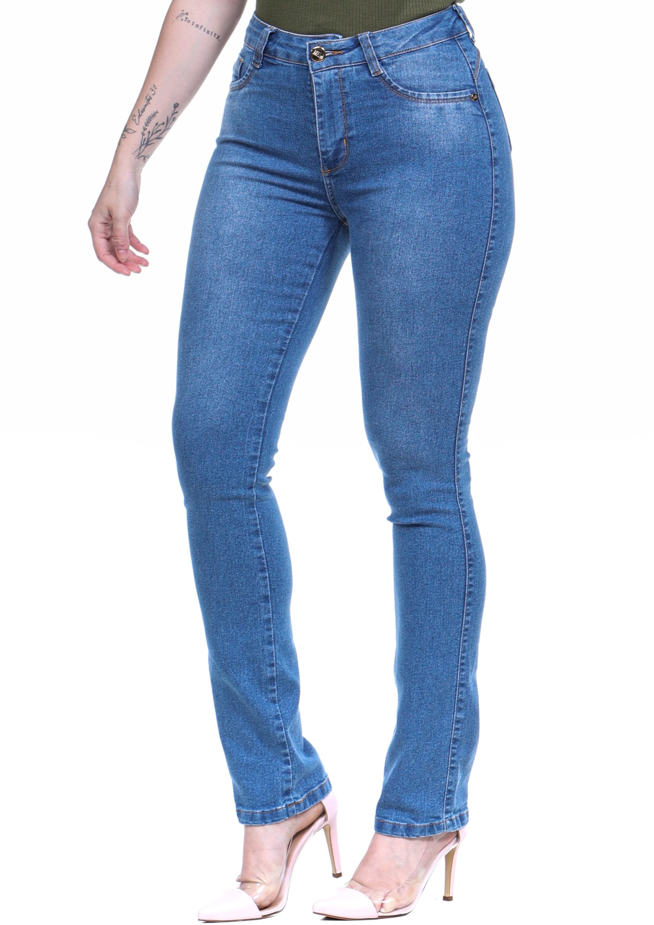 CALÇA JEANS FEMININA TRADICIONAL REF5185