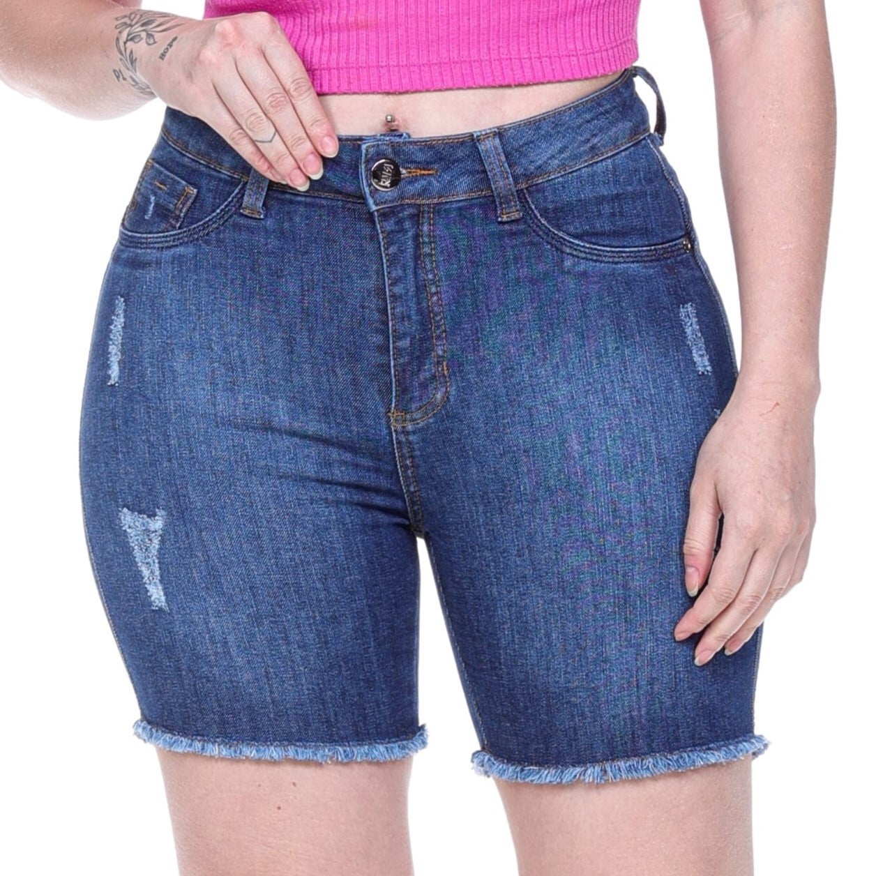 BERMUDA JEANS FEMININA REF8021