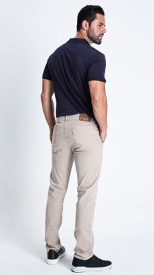 CALÇA COLLOR MASCULINA SKINNY REF1038 - AREIA