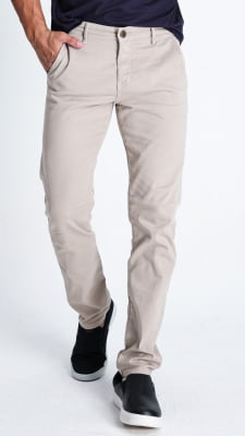 CALÇA COLLOR MASCULINA SKINNY REF1038 - AREIA