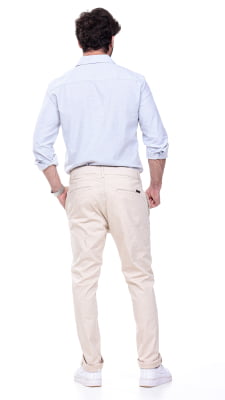 CALÇA COLOR MASCULINA SKINNY REF1096 - CHINO