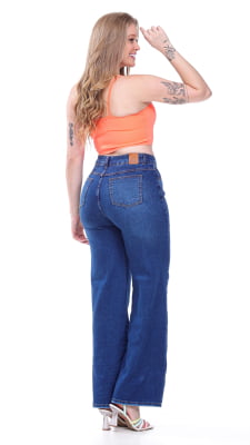 CALÇA JEANS FEMININA WIDE LEG REF5223