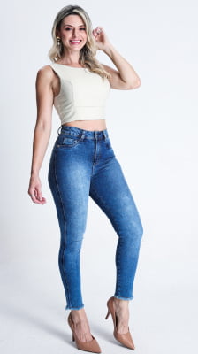 CALÇA JEANS FEMININA CIGARRETE REF5238