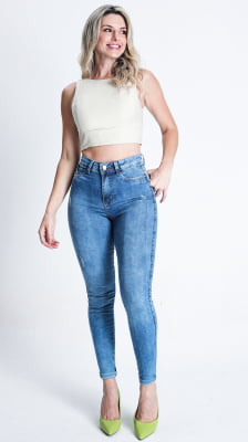 CALÇA JEANS FEMININA CIGARRETE REF5242