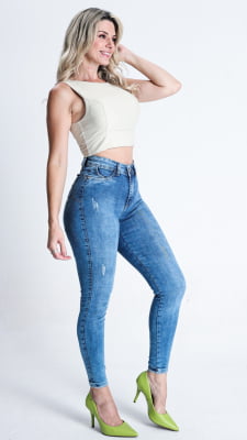 CALÇA JEANS FEMININA CIGARRETE REF5242