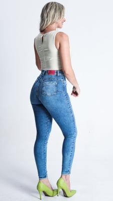 CALÇA JEANS FEMININA CIGARRETE REF5242