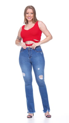 CALÇA JEANS FEMININA FLARE REF5209