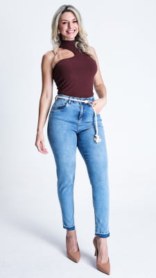 CALÇA JEANS FEMININA MOM REF5233