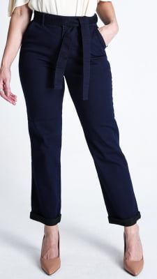 CALÇA JEANS FEMININA RETA CROPPED REF5240