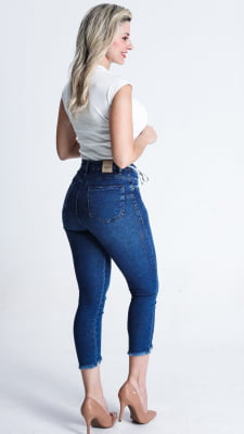 CALÇA JEANS FEMININA SKINNY CROPPED REF5237