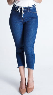 CALÇA JEANS FEMININA SKINNY CROPPED REF5237