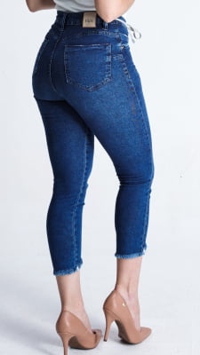 CALÇA JEANS FEMININA SKINNY CROPPED REF5237