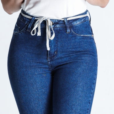 CALÇA JEANS FEMININA SKINNY CROPPED REF5237