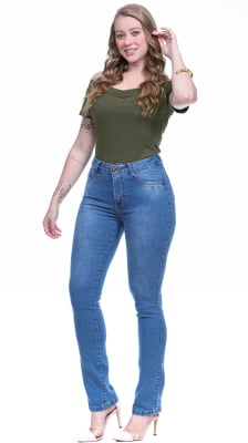 CALÇA JEANS FEMININA TRADICIONAL REF5185