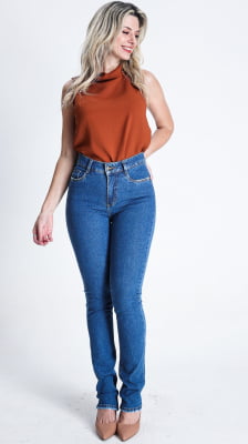 CALÇA JEANS FEMININA TRADICIONAL REF5226