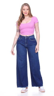 CALÇA JEANS FEMININA WIDE LEG REF5224