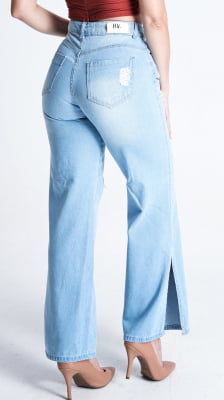 CALÇA JEANS FEMININA WIDE LEG REF5241