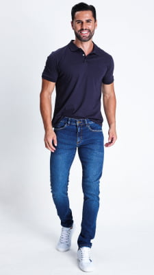 CALÇA JEANS MASCULINA SUPER SKINNY REF1124