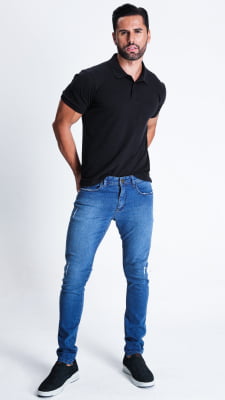 CALÇA JEANS MASCULINA SUPER SKINNY REF1126