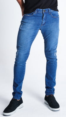 CALÇA JEANS MASCULINA SUPER SKINNY REF1126