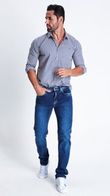 CALÇA JEANS MASCULINA TRADICIONAL REF1110