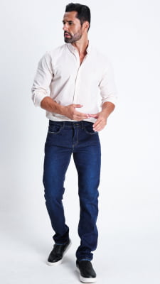 CALÇA JEANS MASCULINA TRADICIONAL REF1112