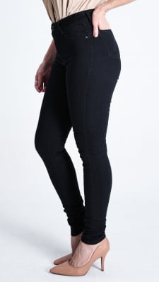 CALÇA JEANS PRETA FEMININA SKINNY REF5214