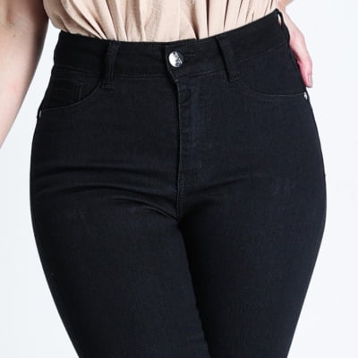 CALÇA JEANS PRETA FEMININA SKINNY REF5214