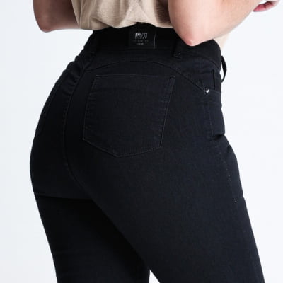 CALÇA JEANS PRETA FEMININA SKINNY REF5214