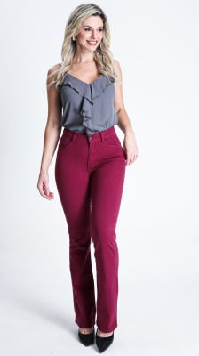 CALÇA MARSALA FEMININA FLARE REF5229