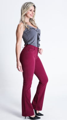 CALÇA MARSALA FEMININA FLARE REF5229