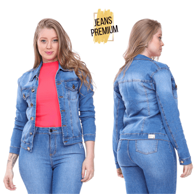 JAQUETA JEANS FEMININA REF3003