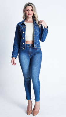 JAQUETA JEANS FEMININA REF3006