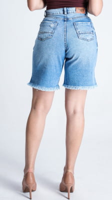 BERMUDA JEANS FEMININA JORTS REF8025