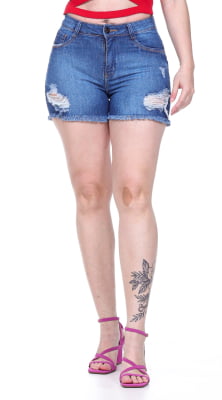 SHORTS JEANS FEMININO REF7025